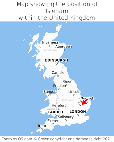 isleham map position in uk